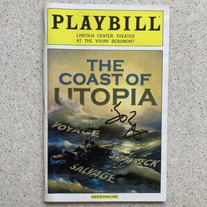 AMY IRVING (Only) Signed Playbill THE COAST OF UTOPIA ETHAN HAWKE BILLY CRUDUP